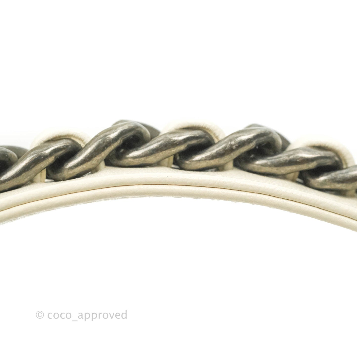 Chanel 19 Small White Mixed Hardware