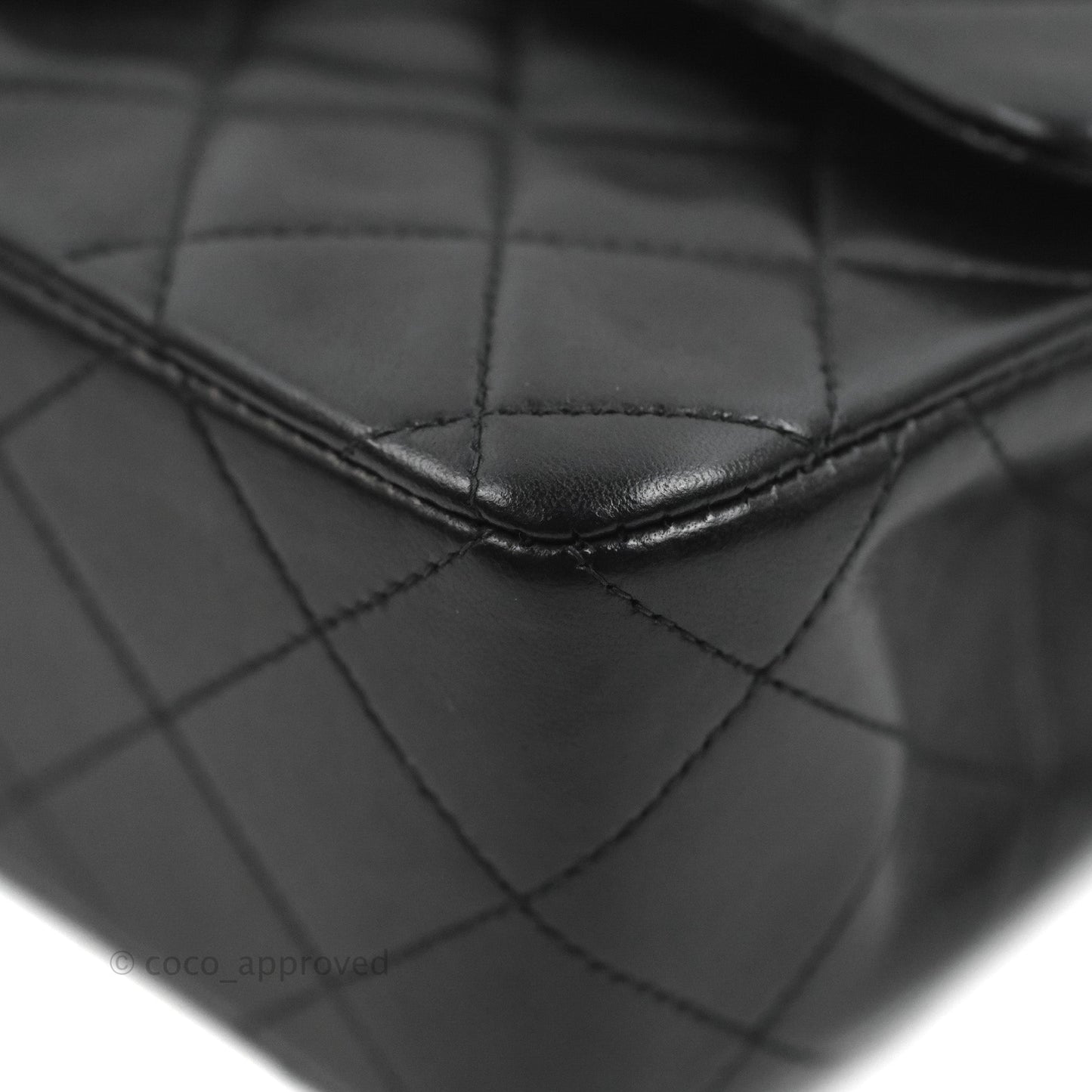 Chanel Classic Vintage Small S/M Flap Black Lambskin 24K Gold Hardware