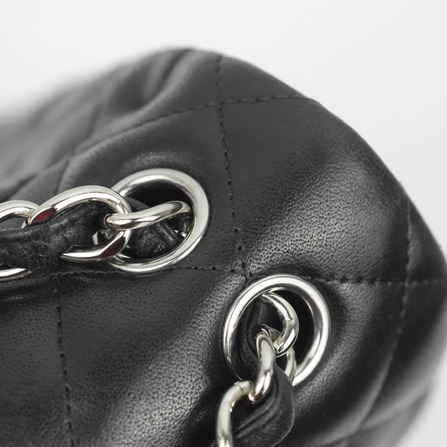 Chanel Jumbo Double Flap Black Lambskin Silver Hardware⁣⁣