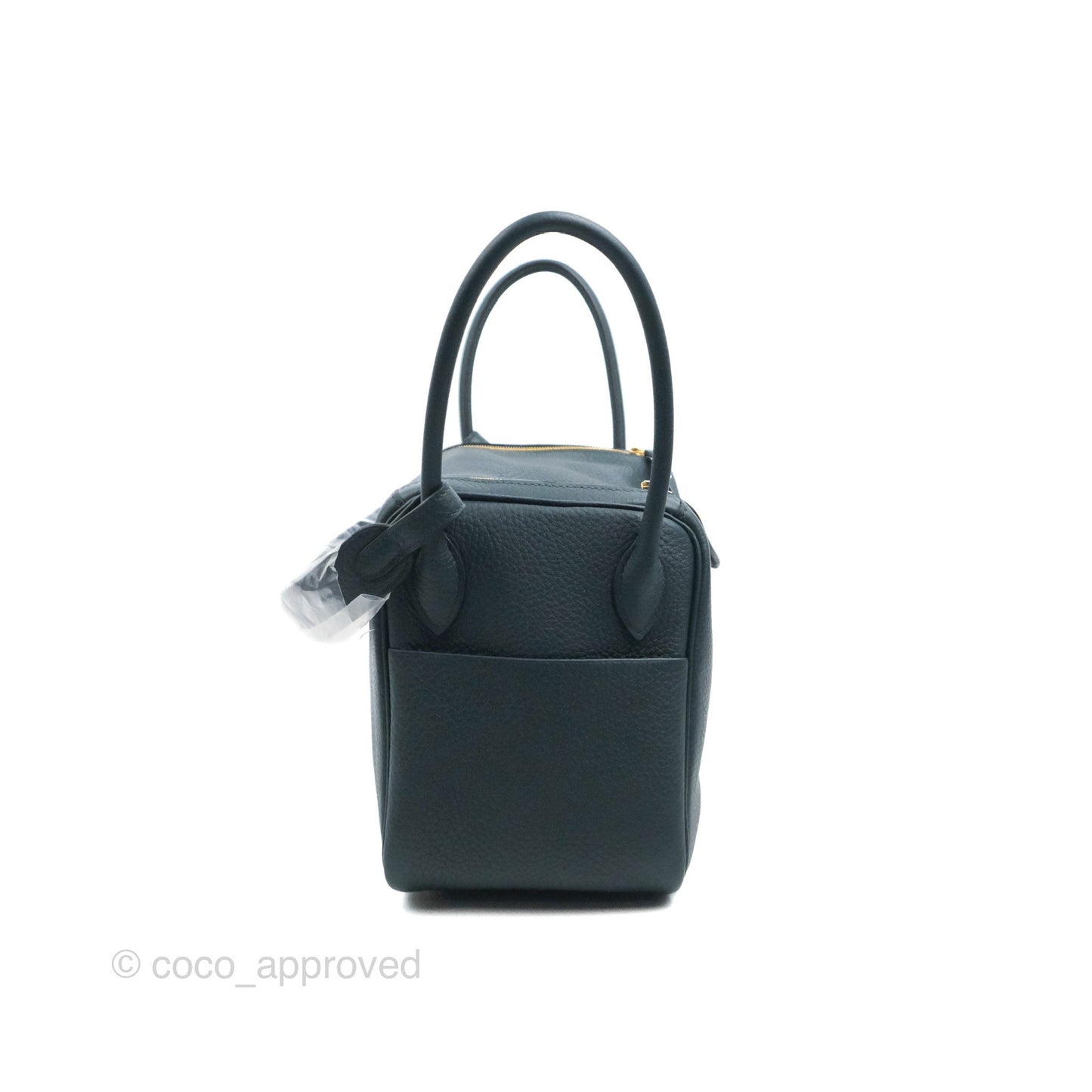 Hermès Lindy 26 Vert Cypress Clemence Gold Hardware
