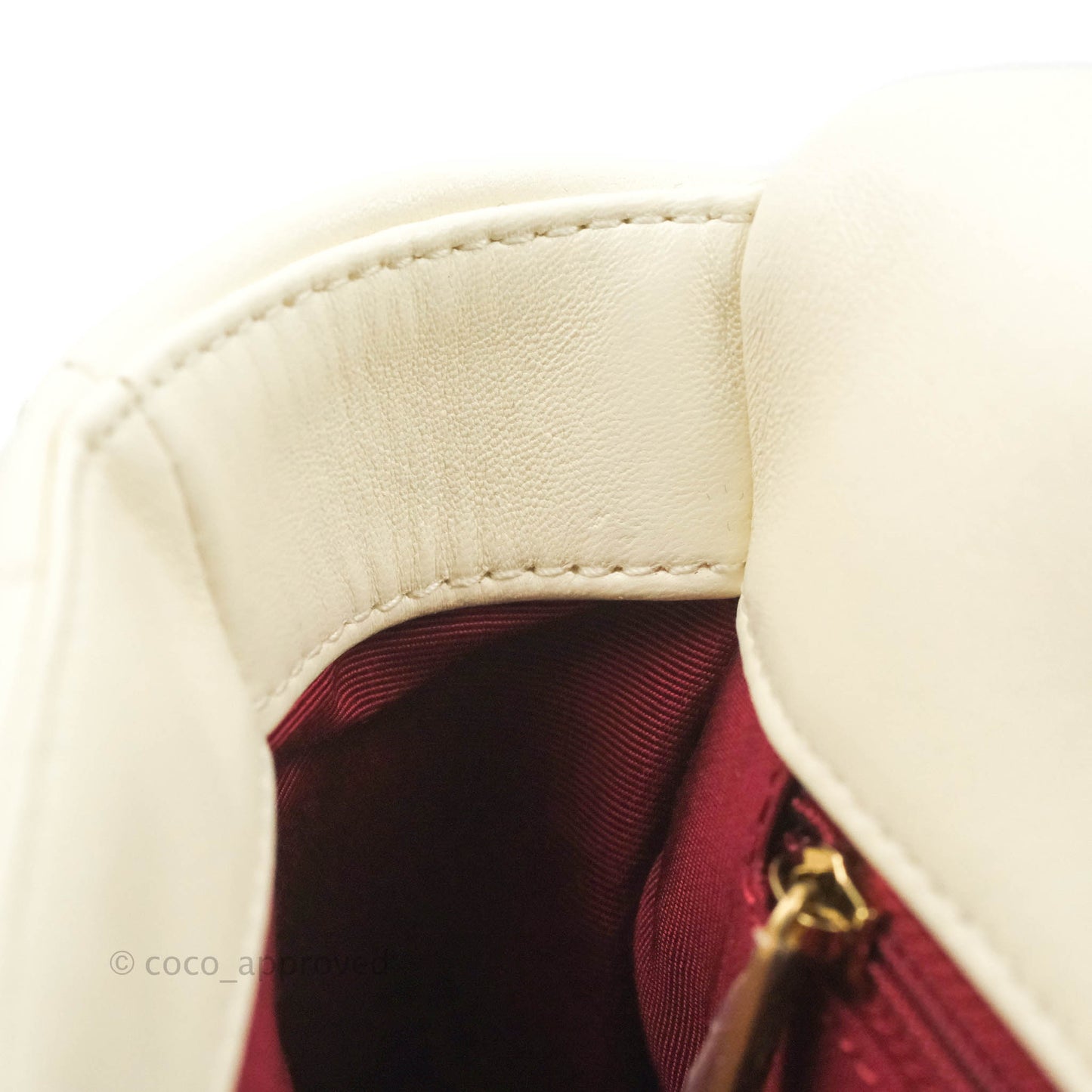 Chanel 19 Small White Mixed Hardware