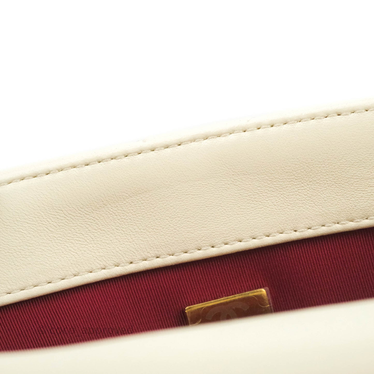 Chanel 19 Small White Mixed Hardware