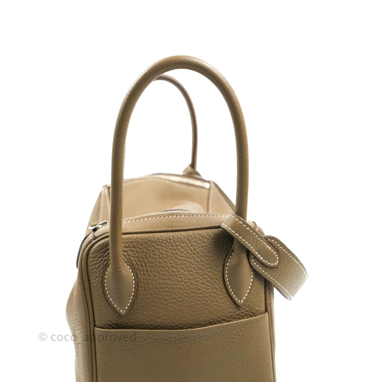 Hermès Lindy 26 Taurillon Clemence Etoupe Palladium Hardware