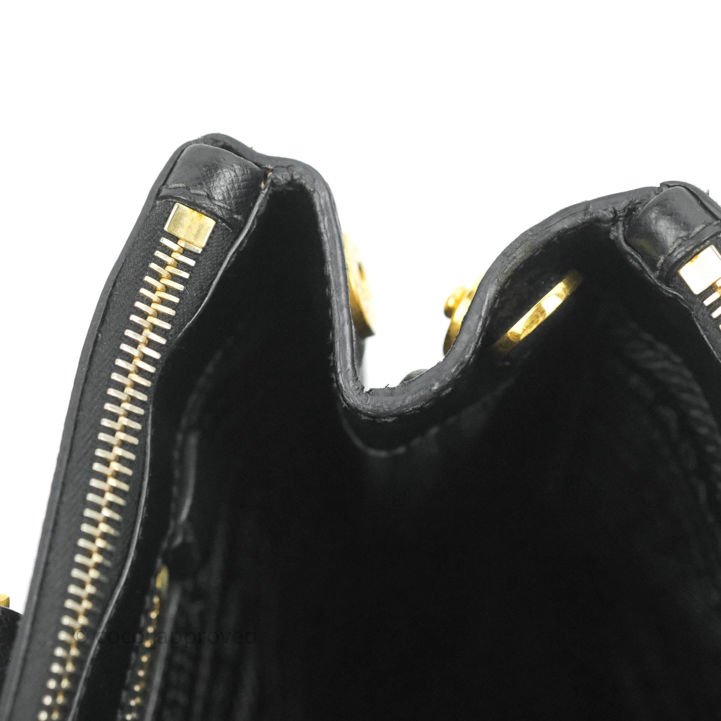 Prada Galleria Double Lux Black Saffiano Leather Zip Satchel