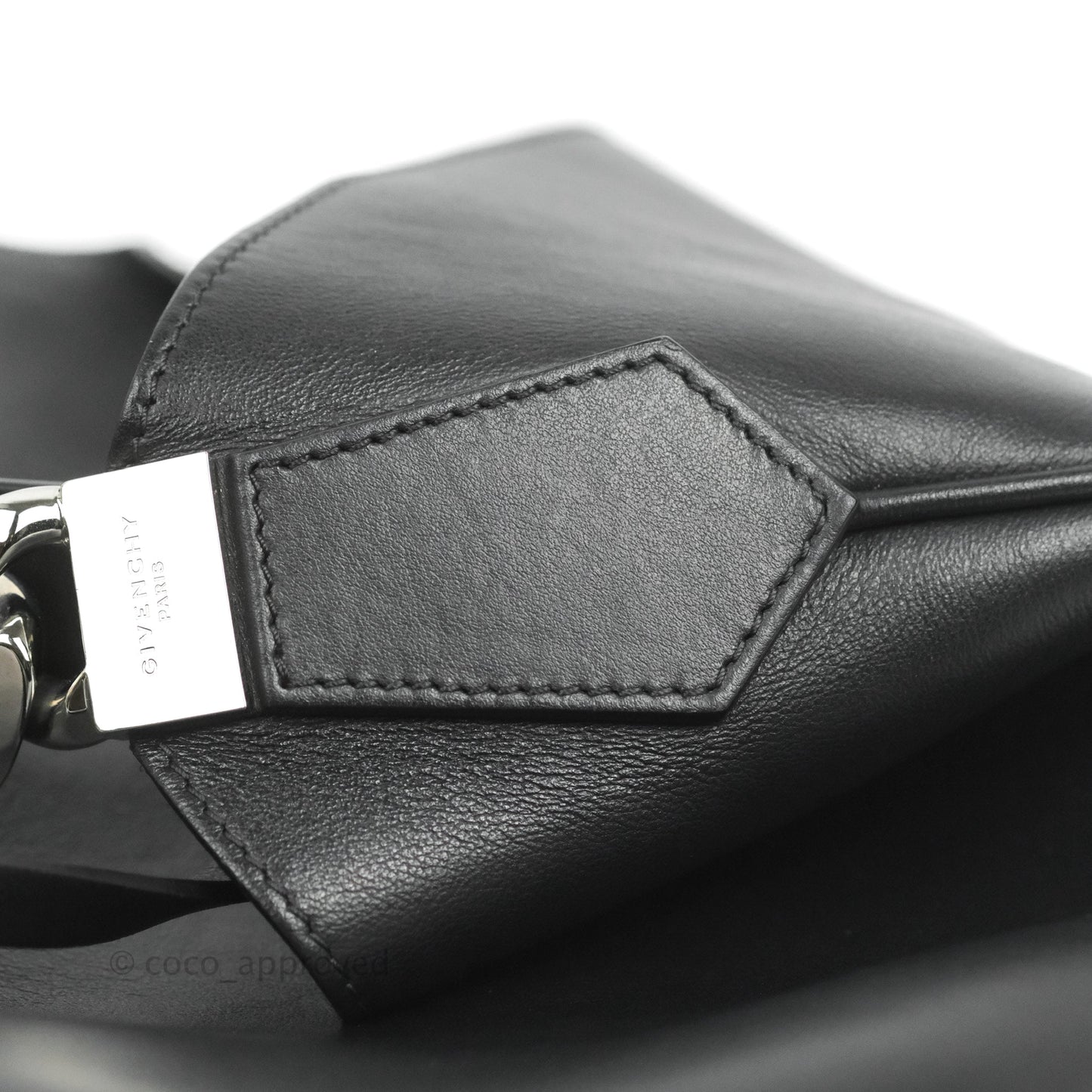 Givenchy Medium Infinity Hobo Bag Black Calfskin Silver Hardware