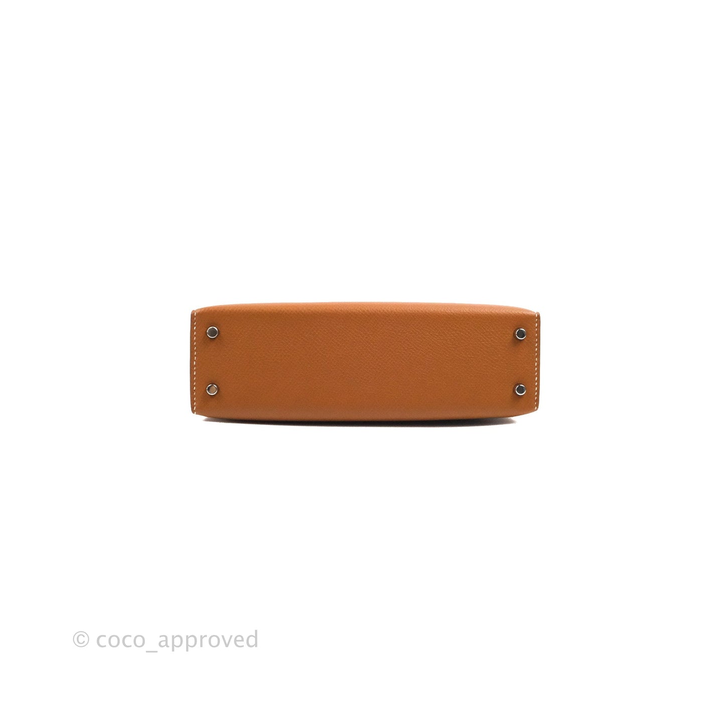 Hermès Mini Kelly II Sellier Gold Epsom Palladium Hardware