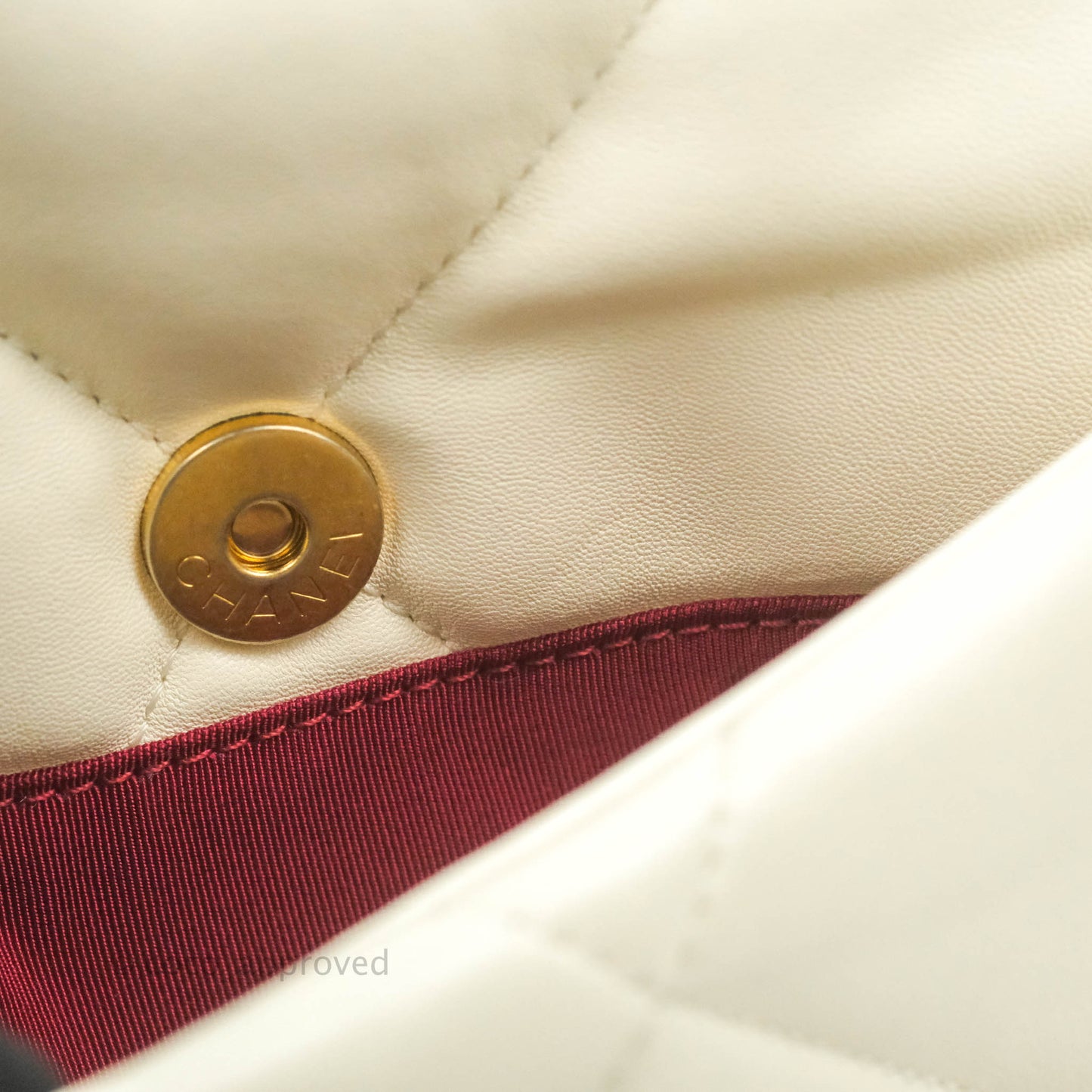 Chanel 19 Small White Mixed Hardware