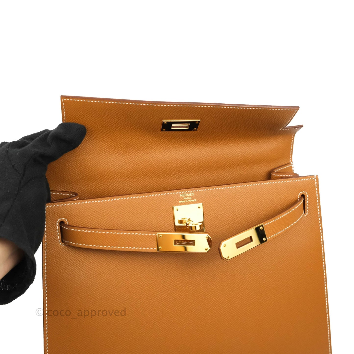 Hermès Kelly 28 Gold Epsom Gold Hardware