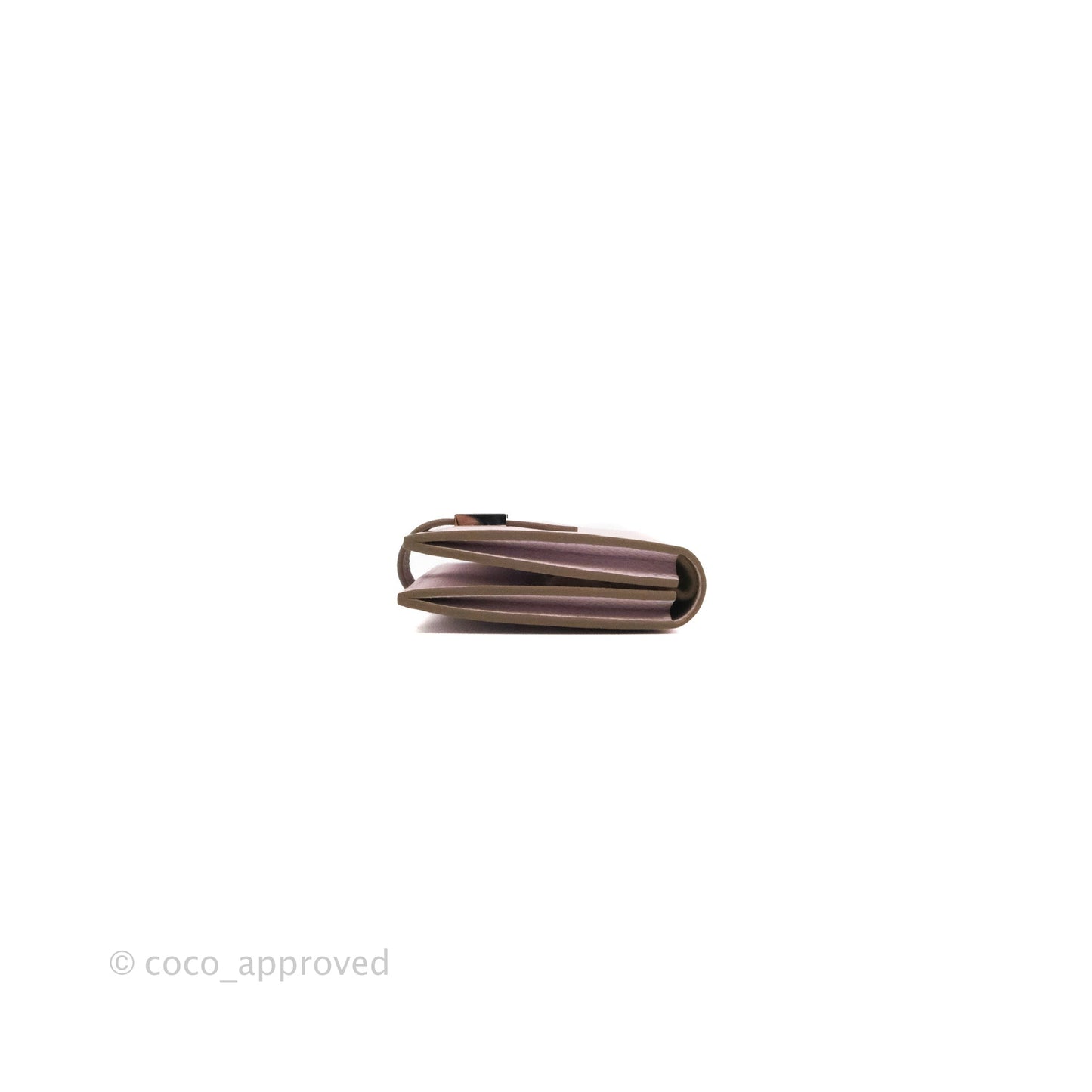 Hermes Bearn Card Holder Epsom Mauve Pale Palladium Hardware