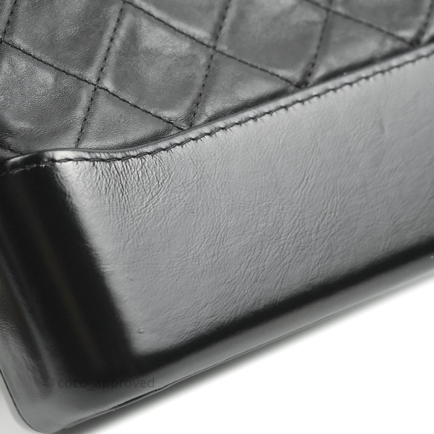 Chanel New Medium Gabrielle Hobo Black Aged Calfskin Mixed Hardware