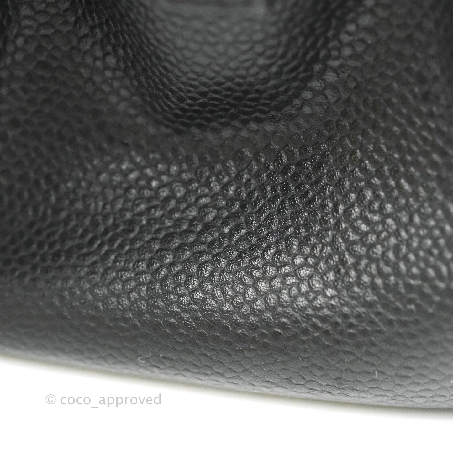 Chanel Quilted Caviar Leather Timeless CC Soft Shopping Tote Bag Black