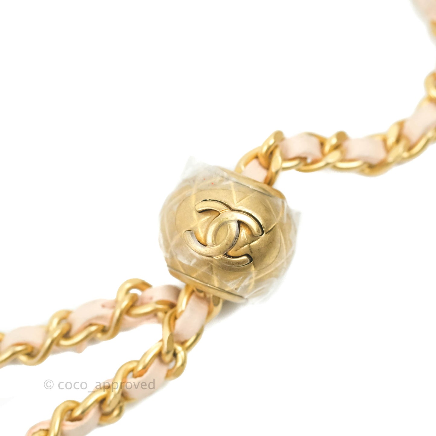 Chanel Classic Mini Pearl Crush Vanity With Chain Light Pink Lambskin Aged Gold Hardware