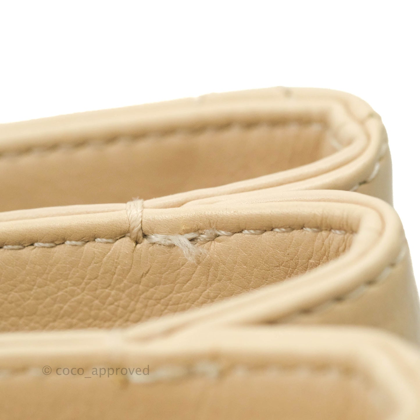 Chanel Small Gold Top Handle Bag Light Beige Lambskin Aged Gold Hardware