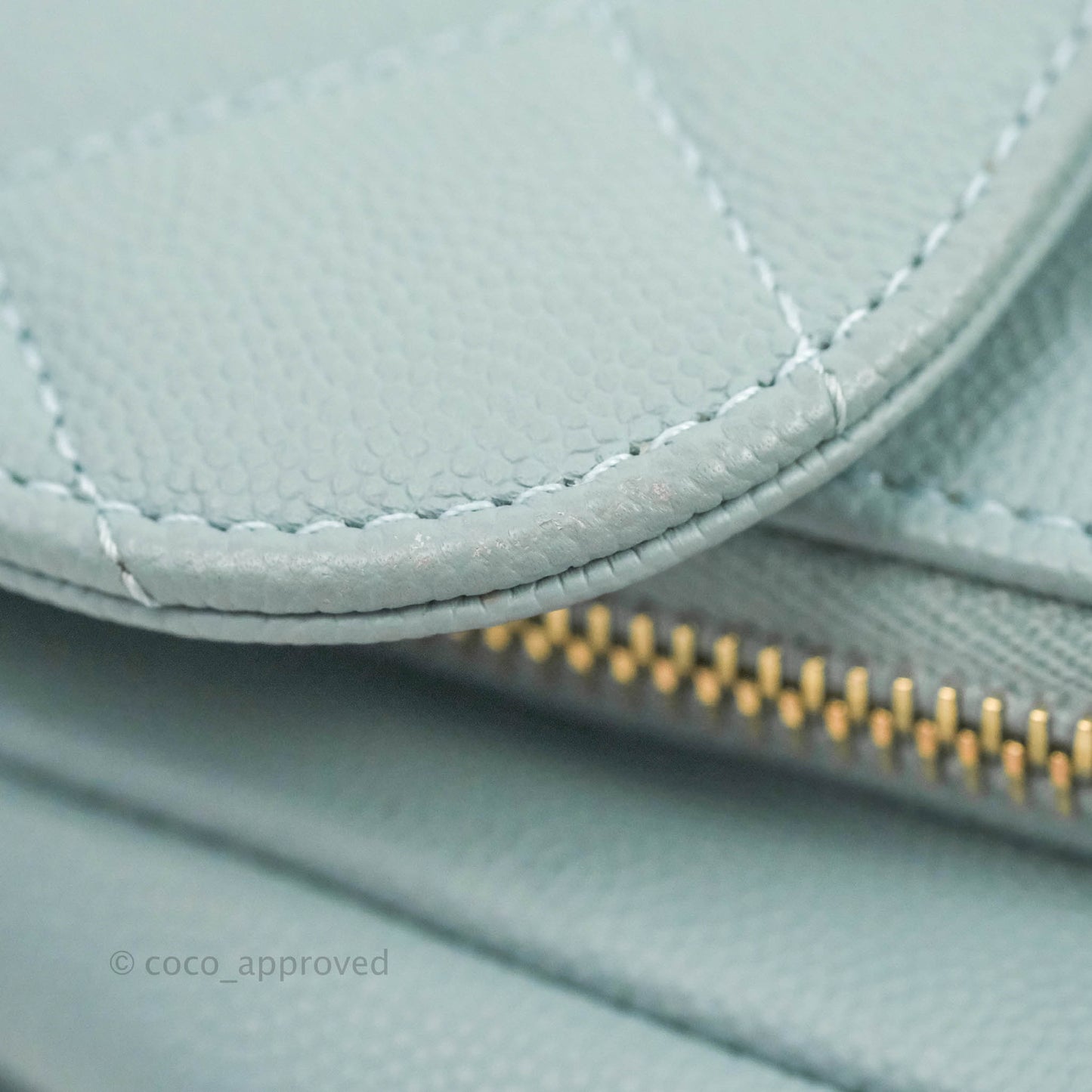Chanel Quilted Small Business Affinity Flap Blue Caviar Gold Hardware