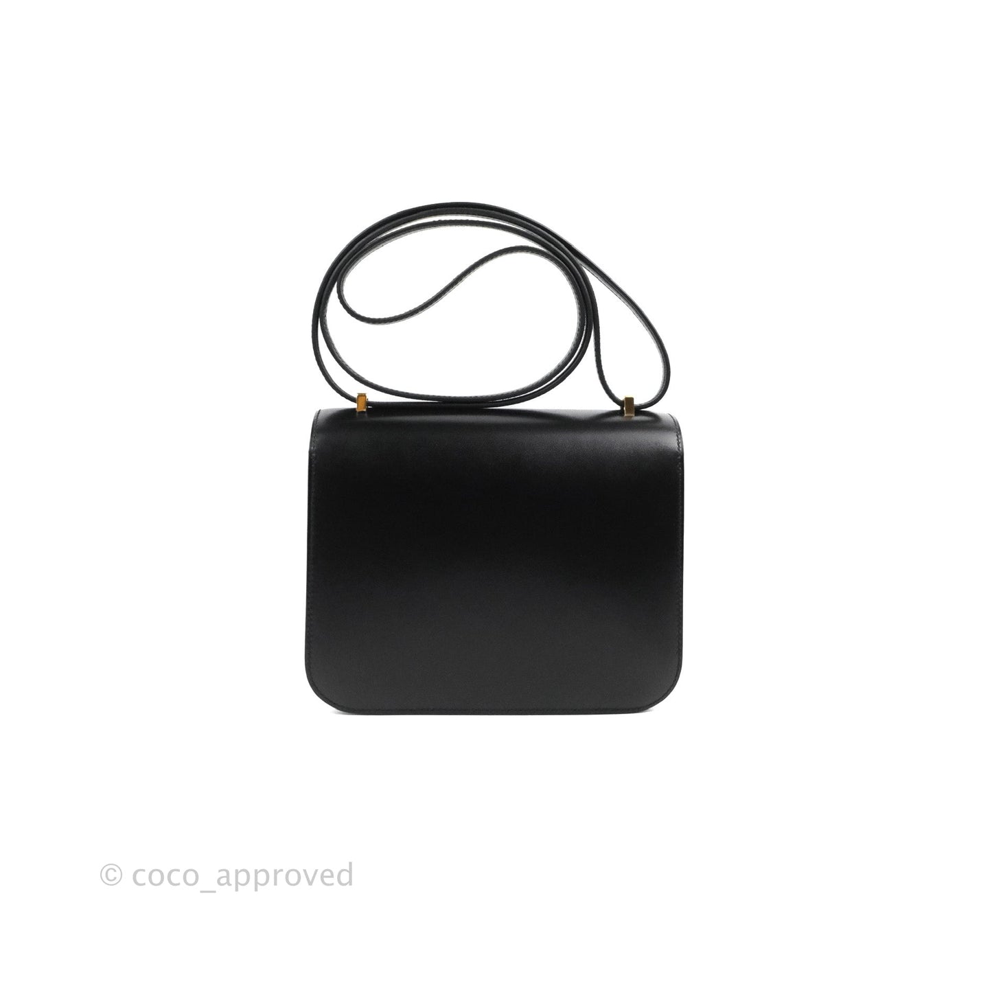Hermès Constance Mini 18cm Black Box Leather Gold Hardware