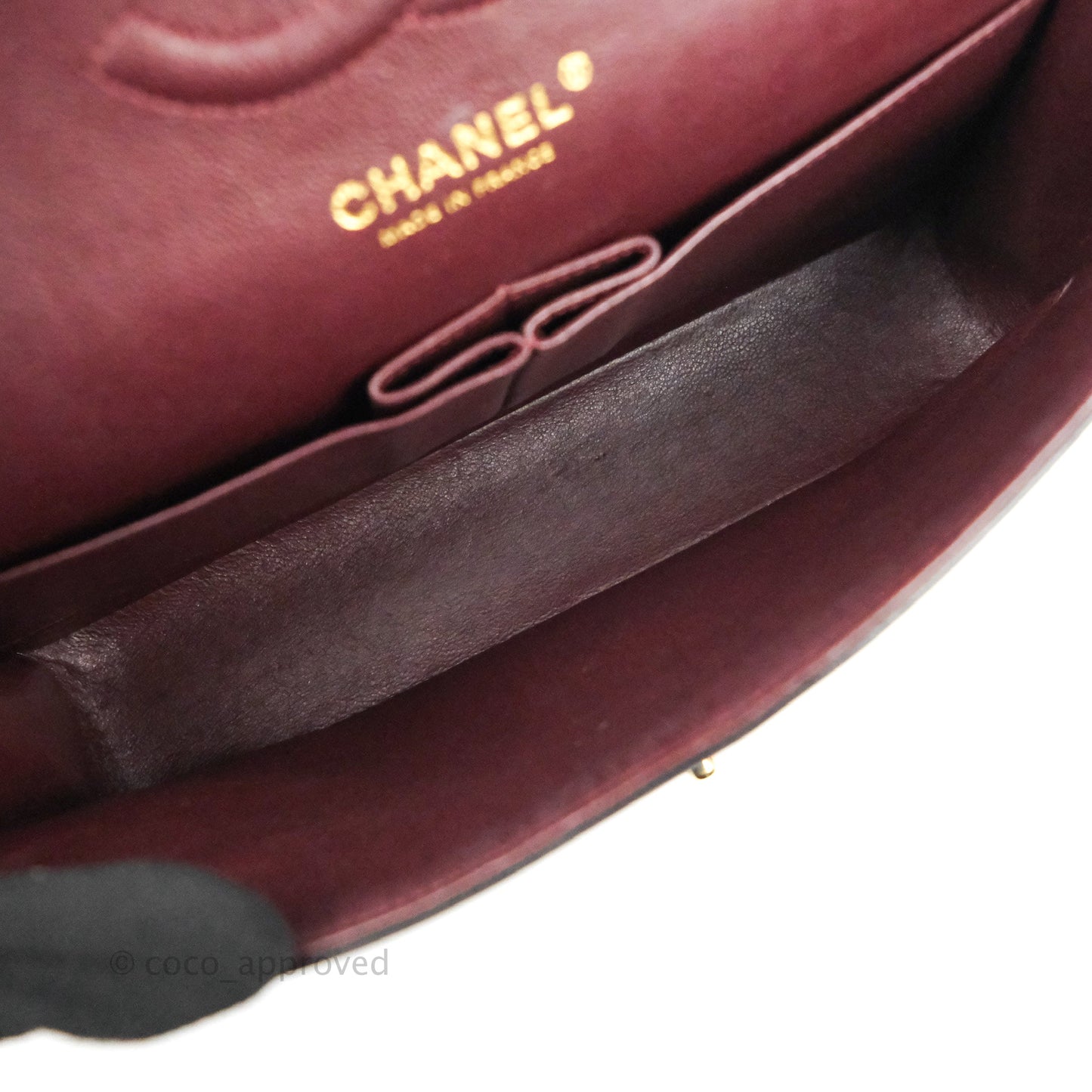 Chanel Classic M/L Medium Double Flap Black Lambskin Gold Hardware