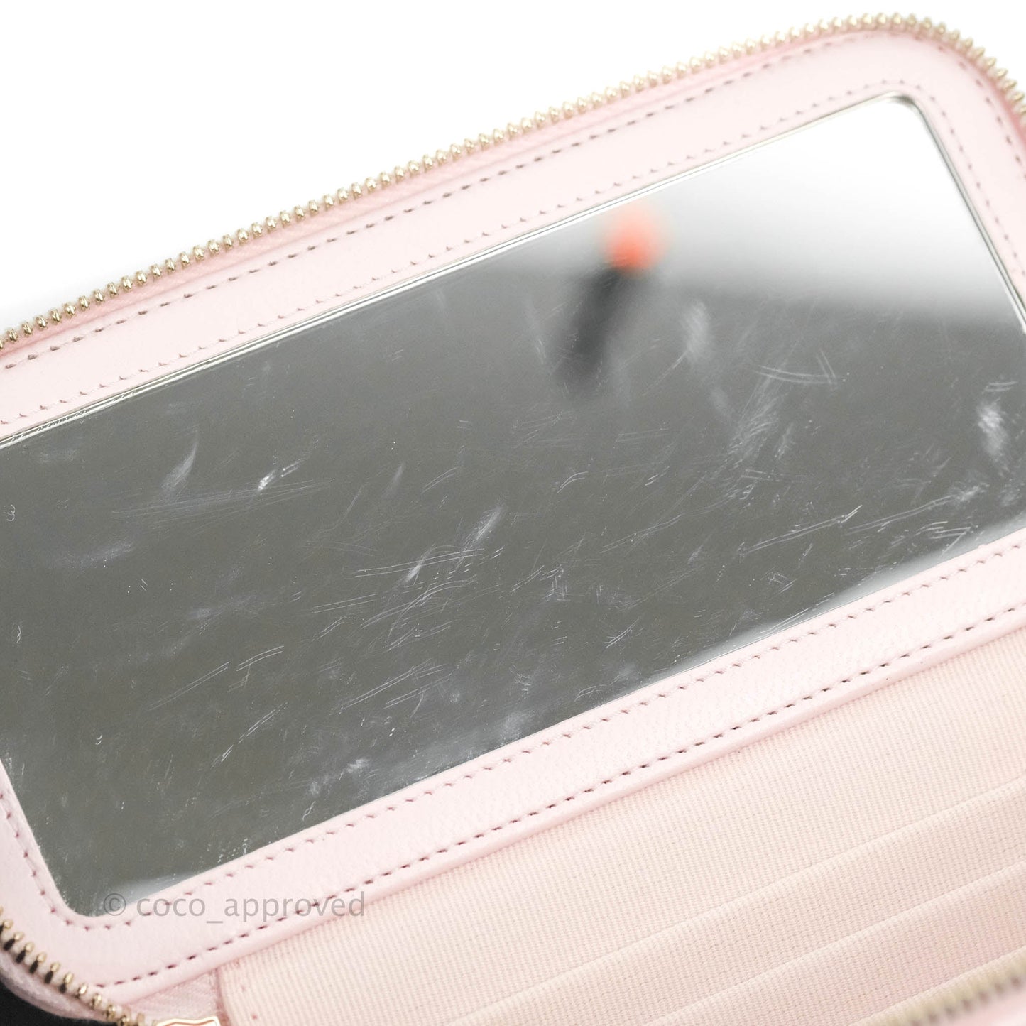 Chanel Top Handle Vanity with Chain Light Pink Lambskin Gold Hardware