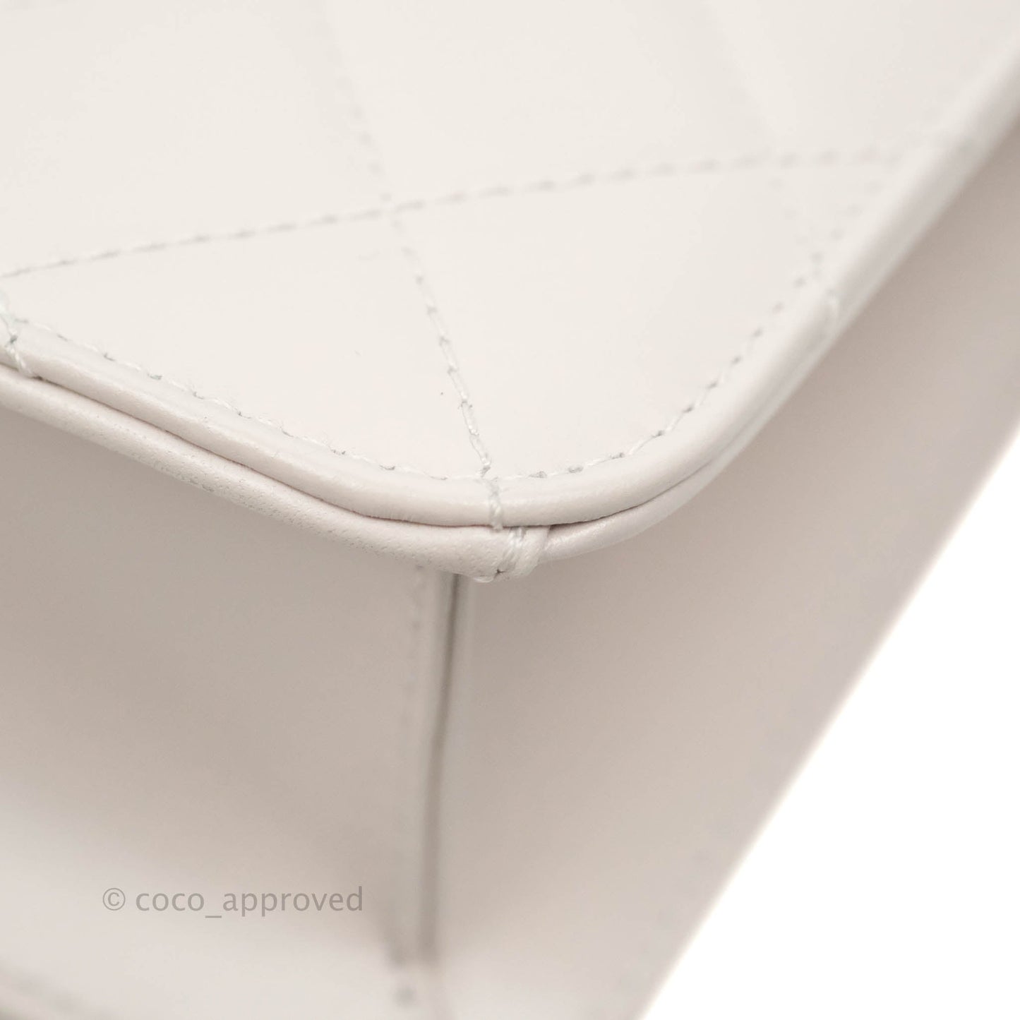 Chanel Mini Flap Light Lilac Glazed Calfskin Aged Gold Hardware