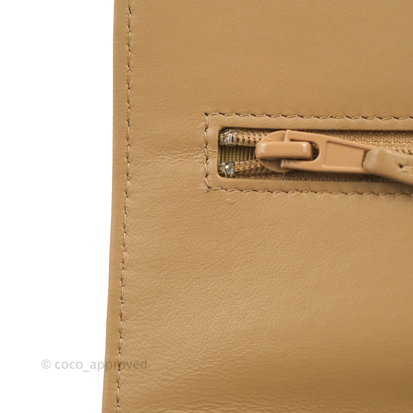 Chanel Quilted Pearl Crush Wallet on Chain WOC Beige Lambskin Aged Gold Hardware