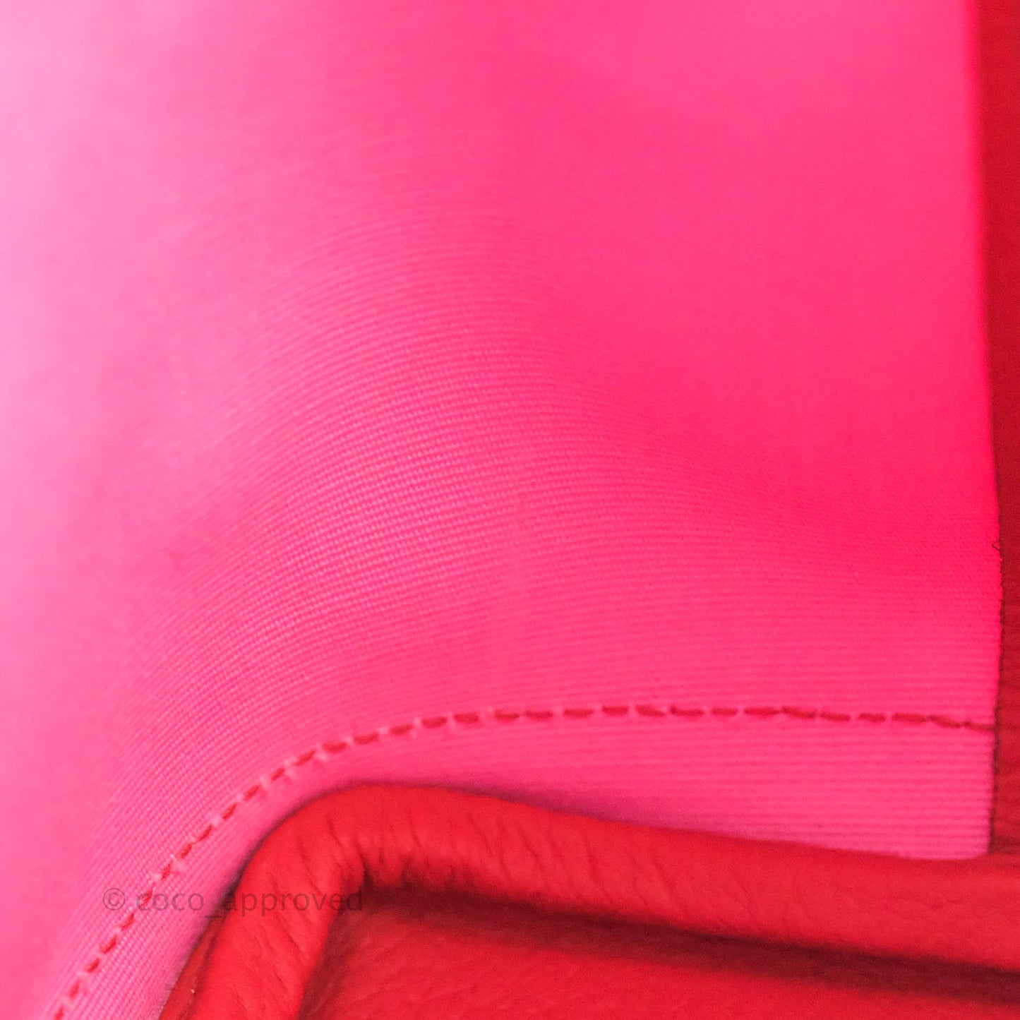 Hermès Garden Party 30 Pink / Red Duchesse Canvas