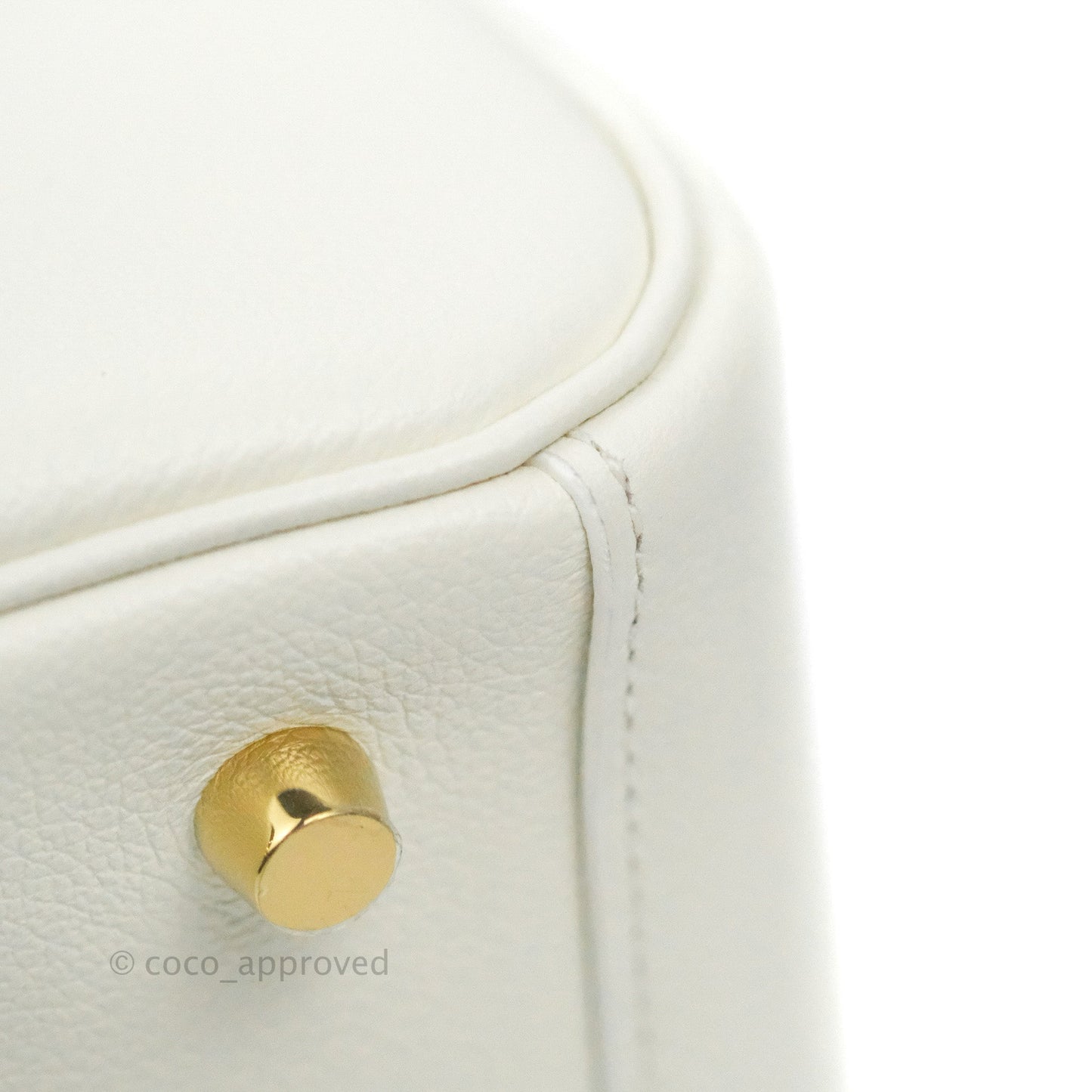 Hermès Lindy 26 Evercolor Blanc Gold Hardware