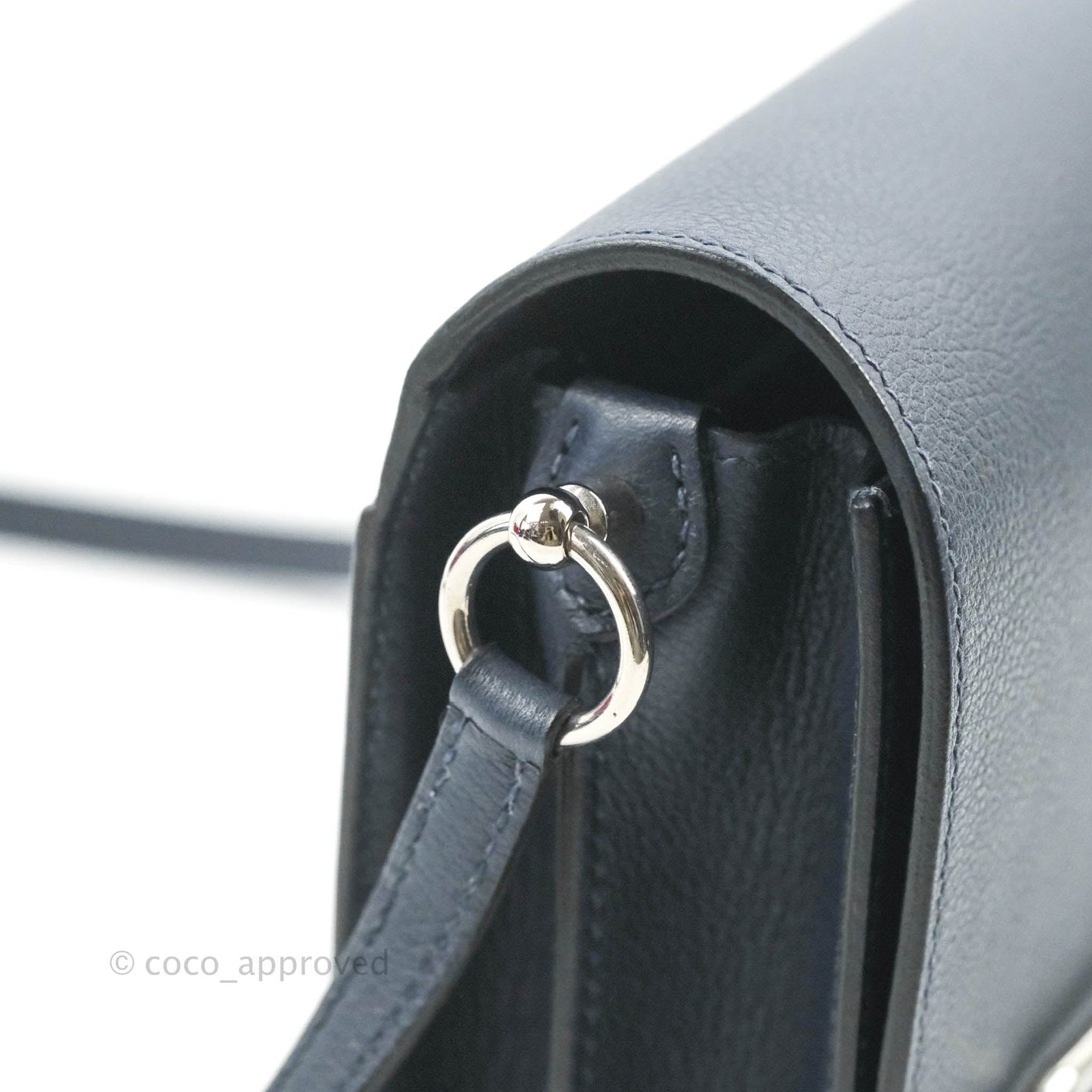 Hermès Roulis Mini 18 Bleu Nuit Evercolor Palladium Hardware
