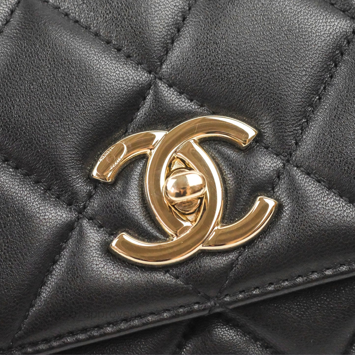 Chanel Trendy CC Small Black Lambskin Gold Hardware