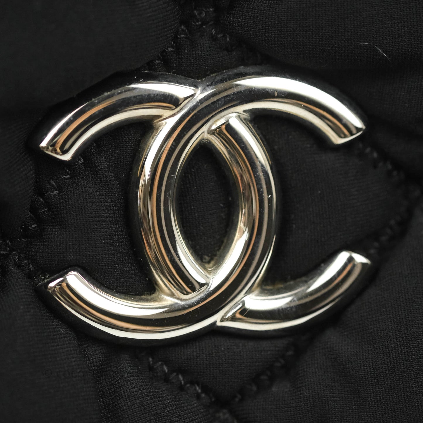 Chanel Black Jersey Bubble Quilt Accordion Flap Bag Silver Hardware