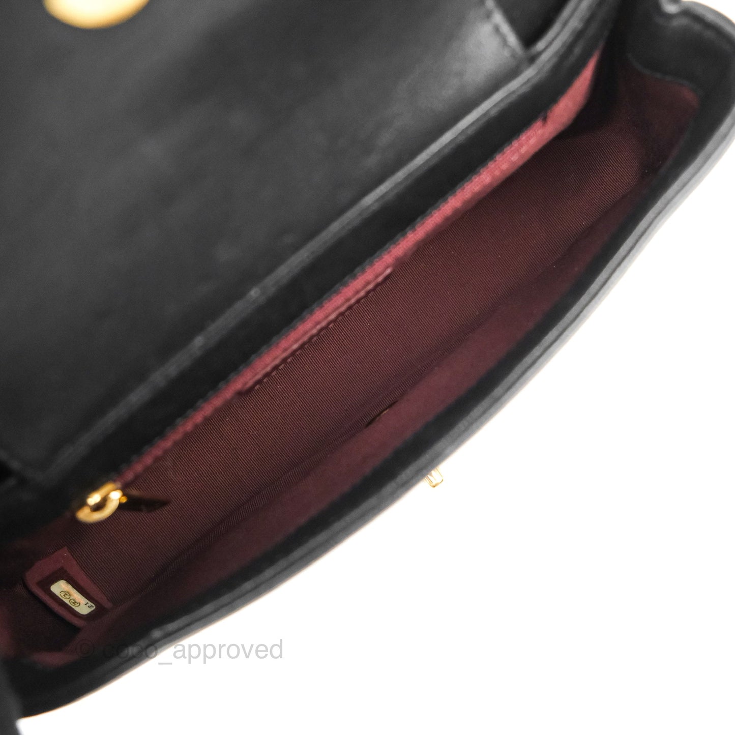Chanel Small Vintage Mademoiselle Flap Black Sheepskin Gold Hardware
