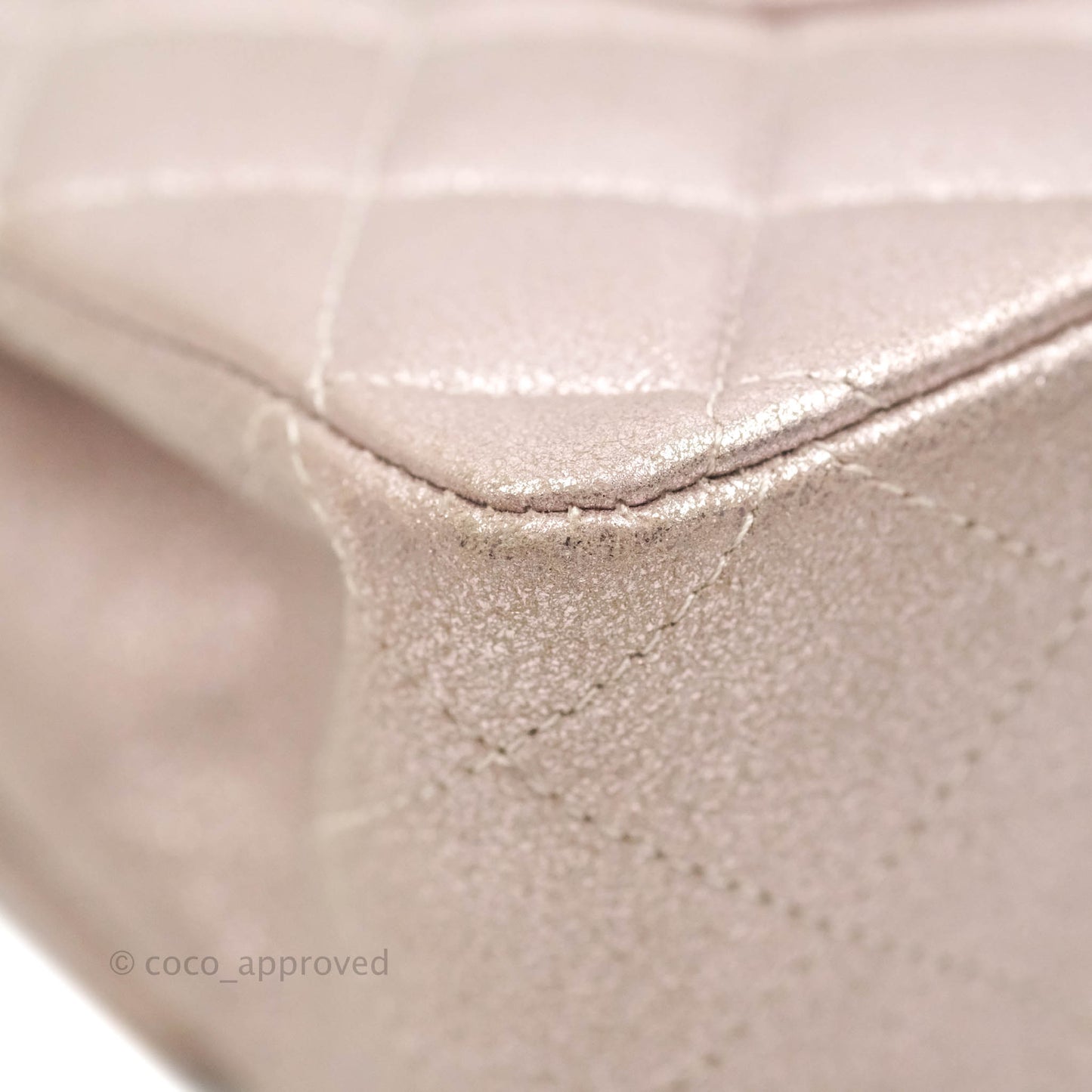 Chanel Classic M/L Medium Double Flap Rose Gold Pink Lambskin Gold Hardware