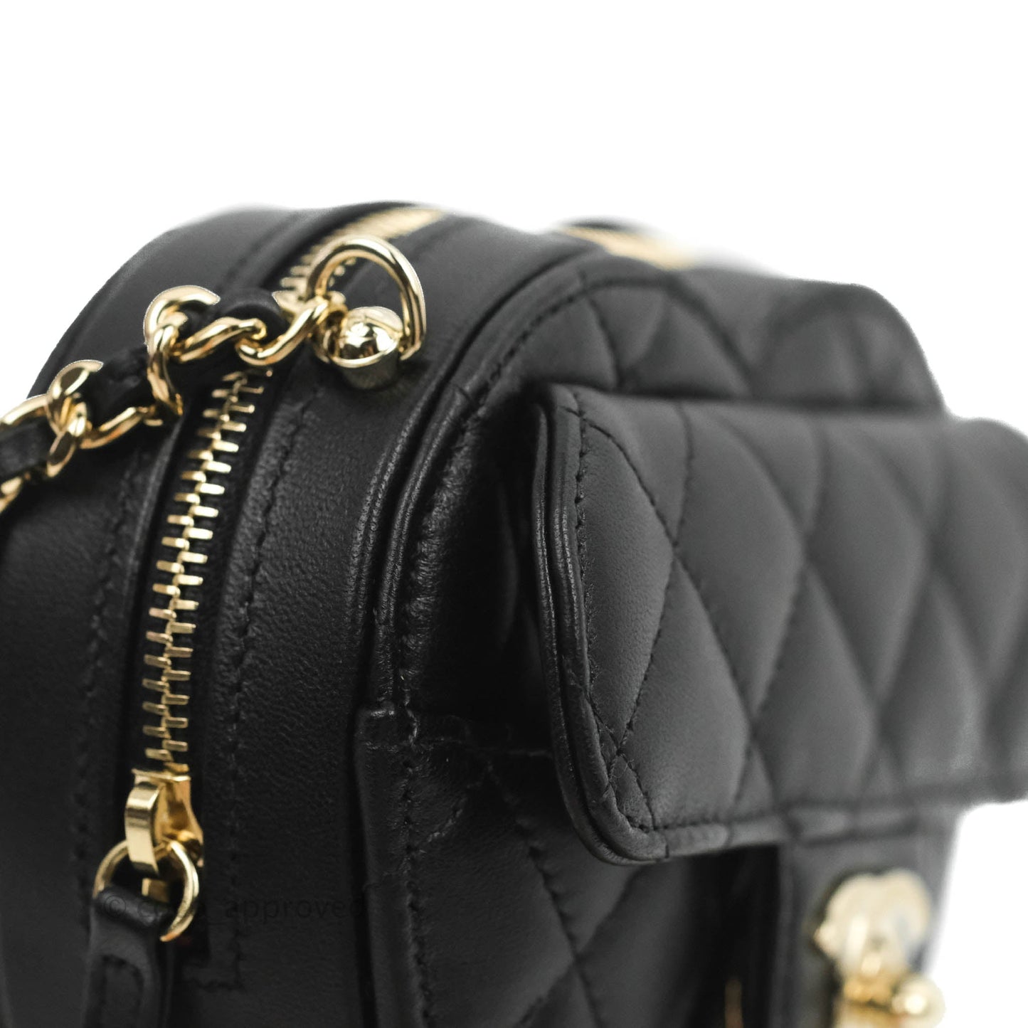 Chanel Small Heart Bag Black Lambskin Gold Hardware 22S