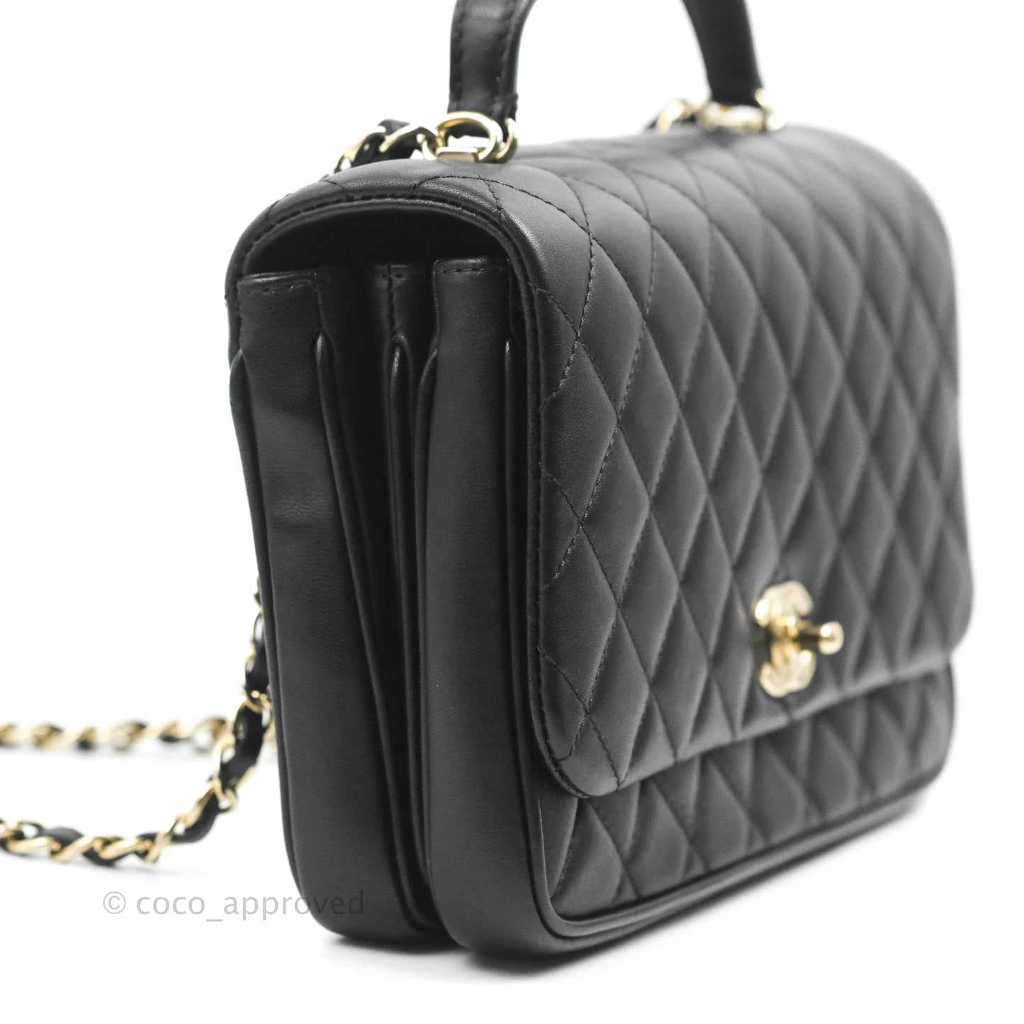 Chanel Quilted Small Citizen Chic Flap Black Lambskin Gold Hardware
