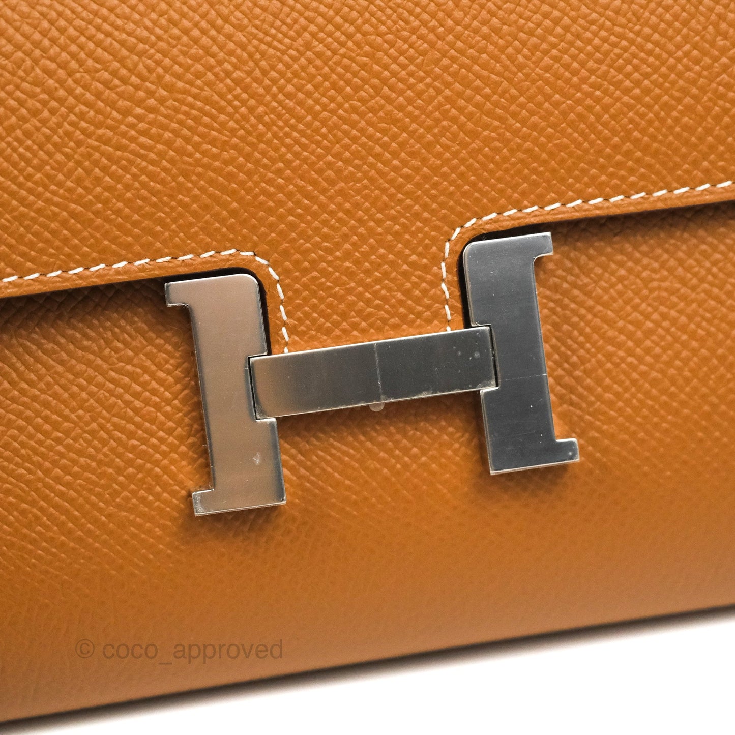 Hermès Constance Long To Go Wallet Gold Epsom Palladium Hardware