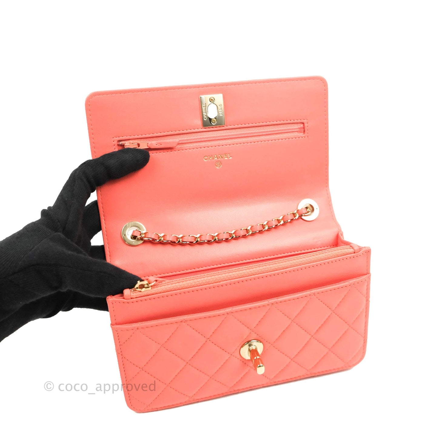 Chanel Trendy CC WOC Pink Lambskin Gold Hardware