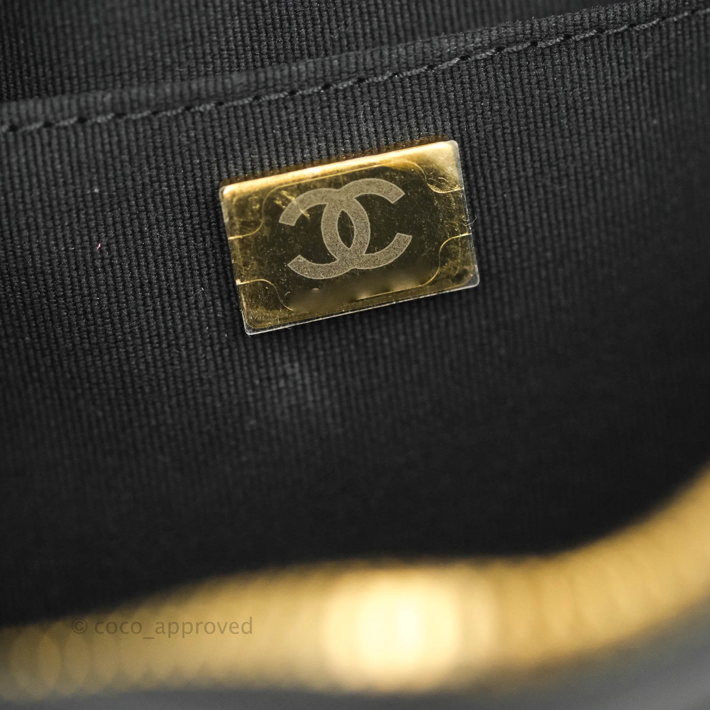 Chanel Quilted Small Camera Case Black Calfskin
