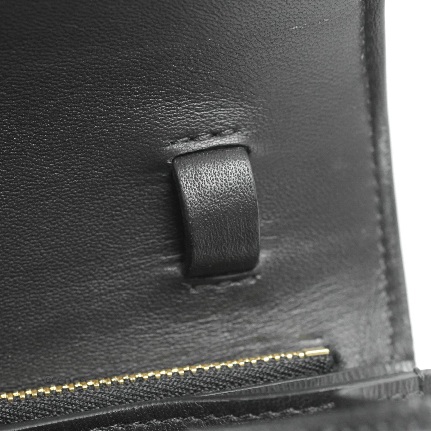 Celine Medium Classic Box Flap Dark Grey Liege Calfskin