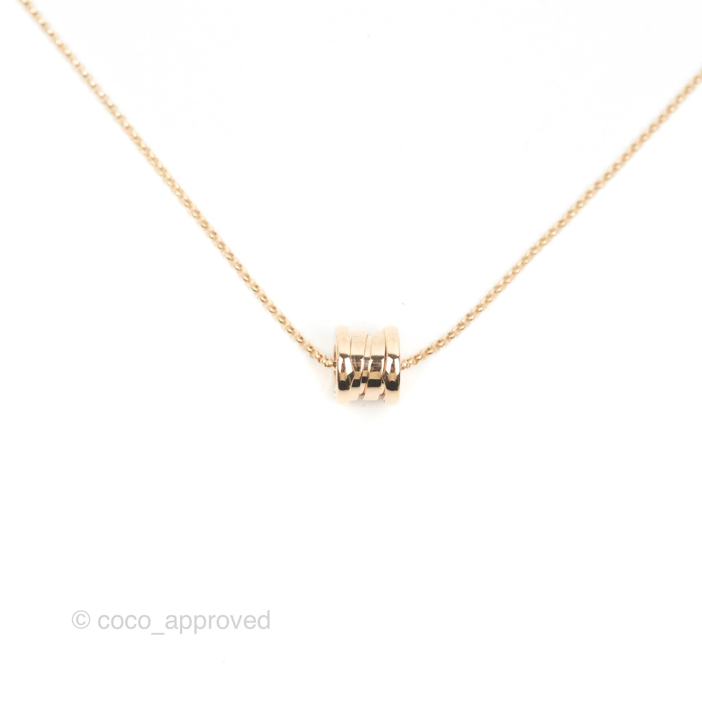 Bvlgari Mini Zero1 Necklace Rose Gold