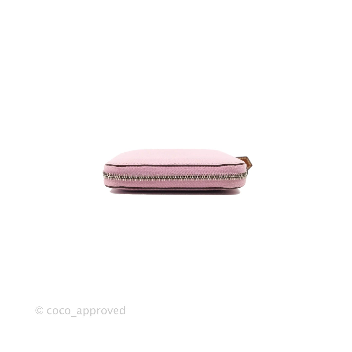 Hermès Silk In Compact Wallet Pink Epsom
