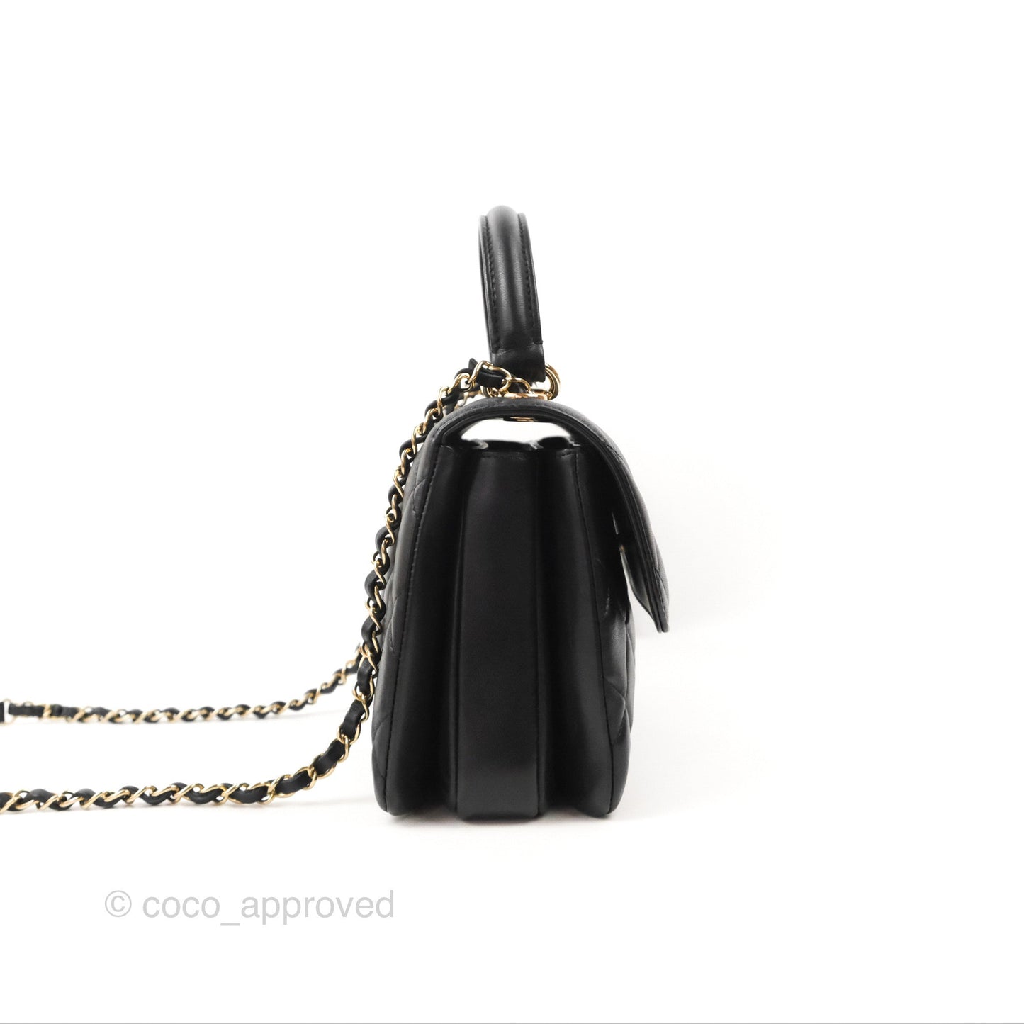 Chanel Trendy CC Small Black Lambskin Gold Hardware