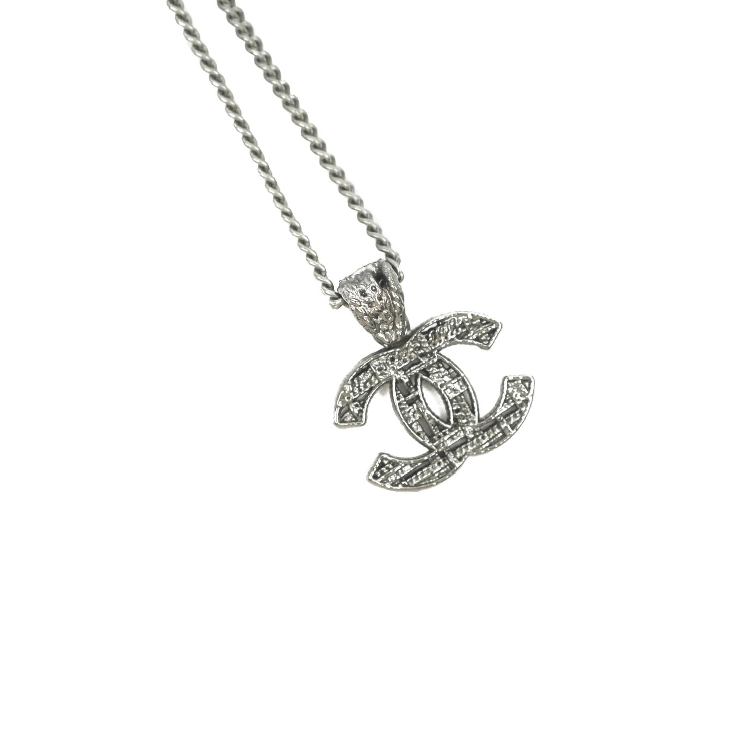 Chanel CC Necklace Ruthenium Hardware 13B