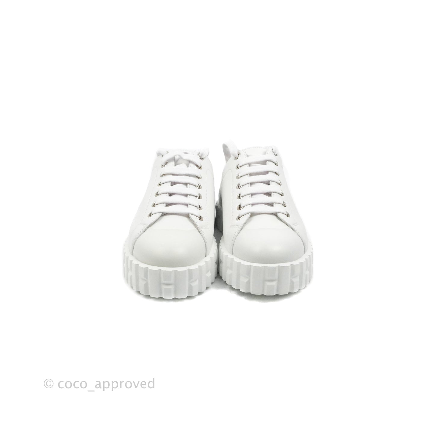 Hermès Cross Sneakers in White Size 36