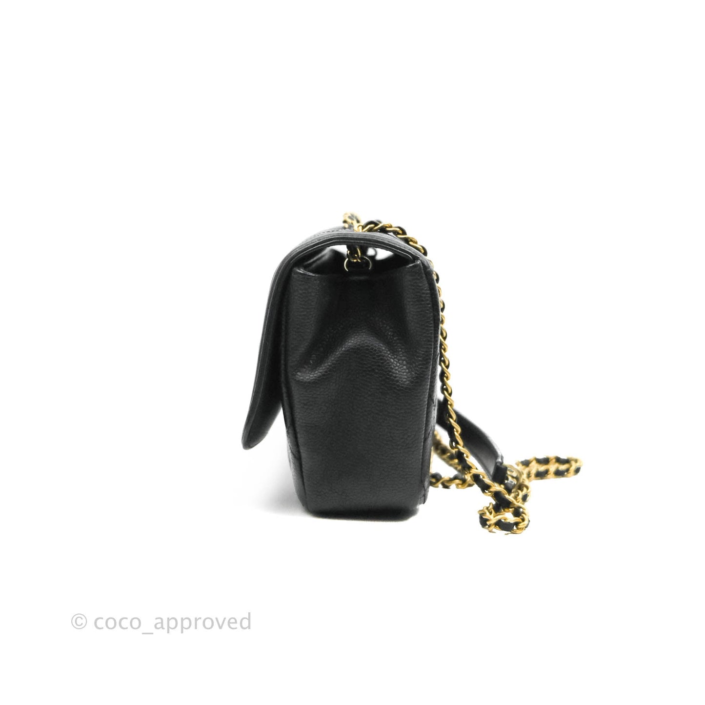 Chanel Quilted Small CC Filigree Flap Black Caviar