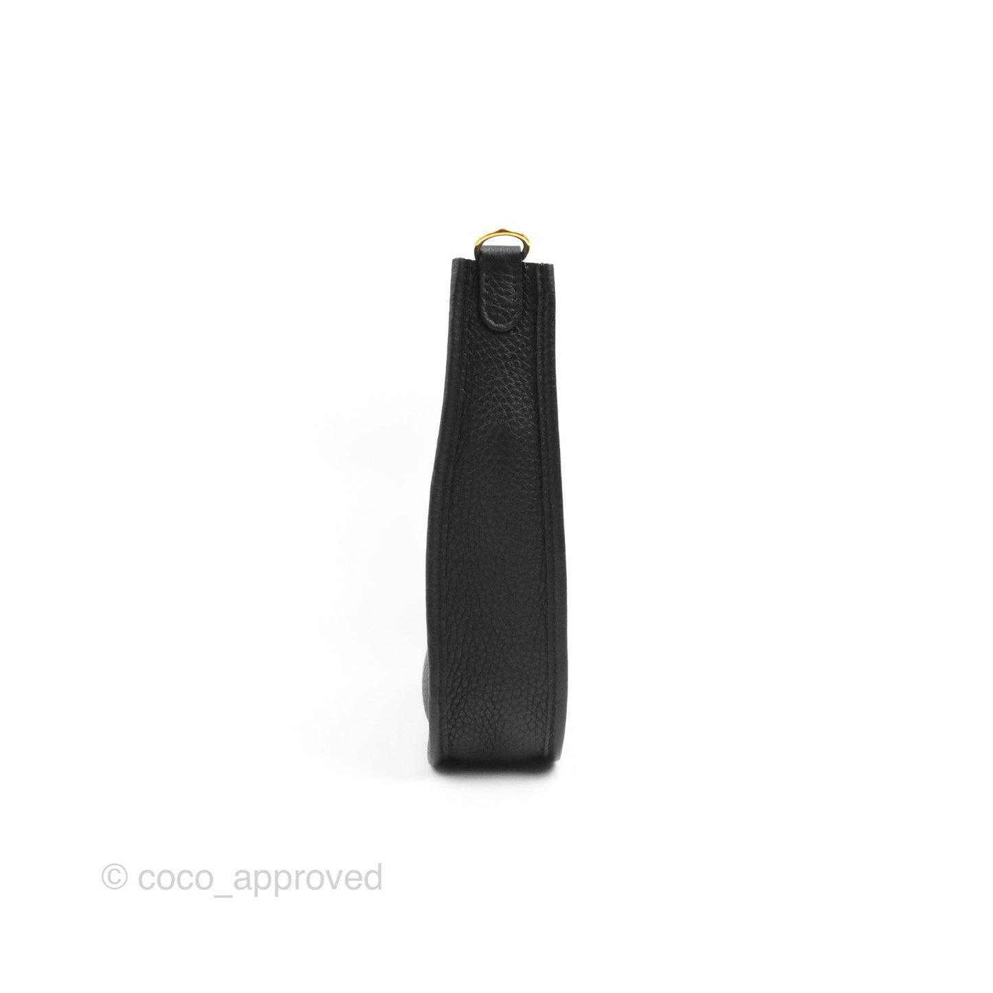 Hermès Mini Evelyne 16 Black Clemence Gold Hardware