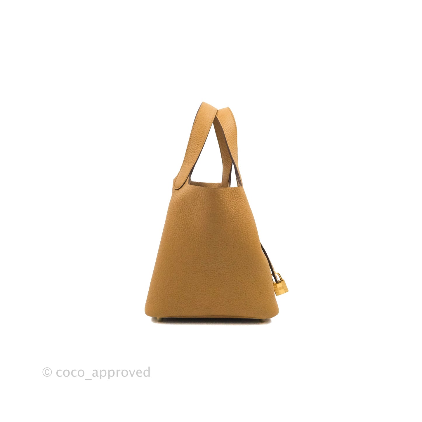 Hermès Picotin Lock 18 Clemence Biscuit 48 Gold Hardware