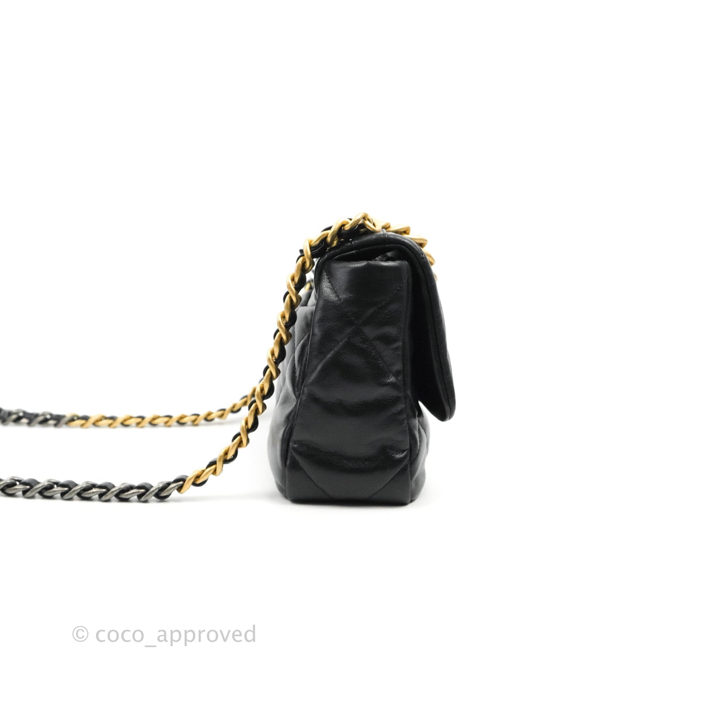 Chanel 19 Small Black Goatskin Mixed Hardware 20S