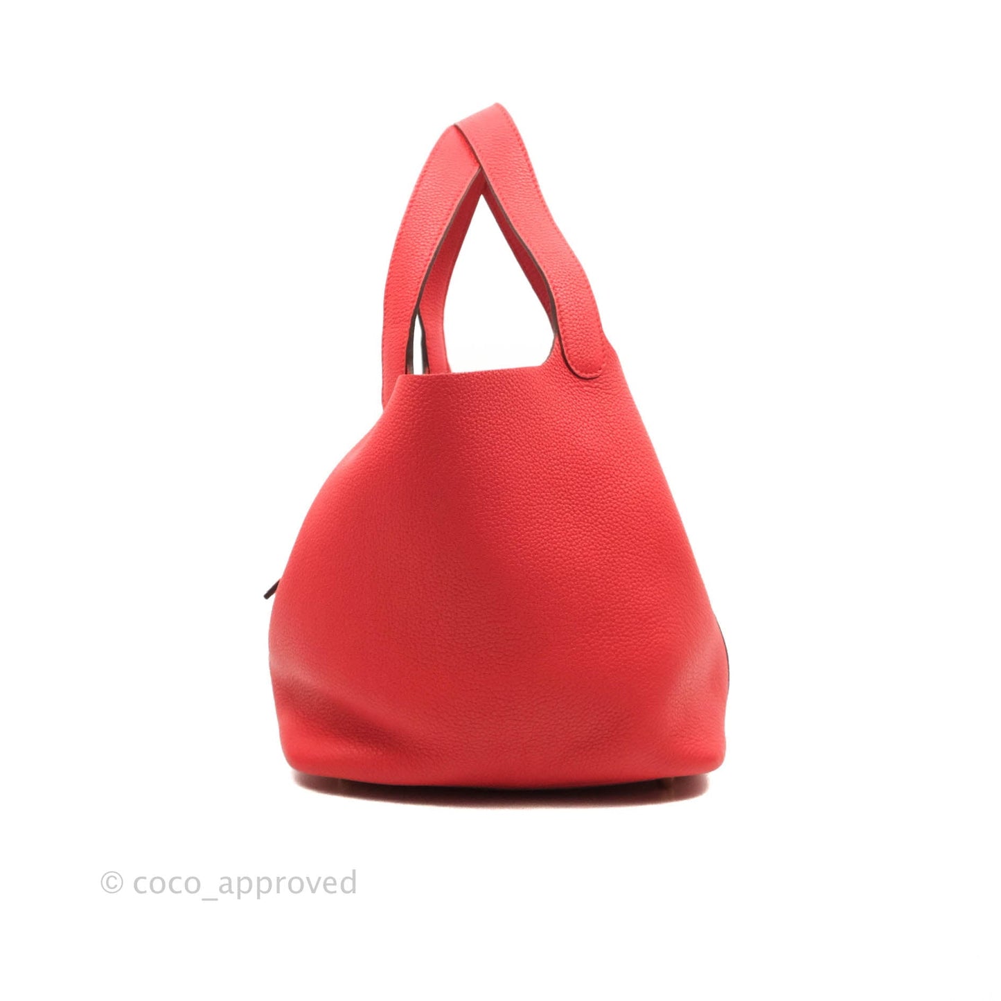 Hermès Picotin 22 Clemence Rouge de Coeur Gold Hardware