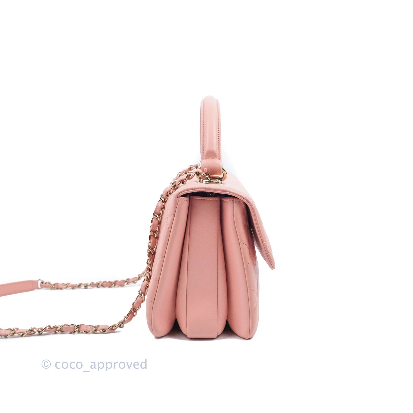 Chanel Small Trendy CC Pink Lambskin Gold Hardware