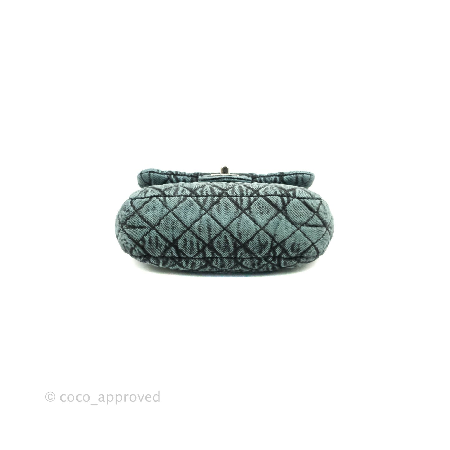 Chanel Denimpression Quilted Small Flap Green Black