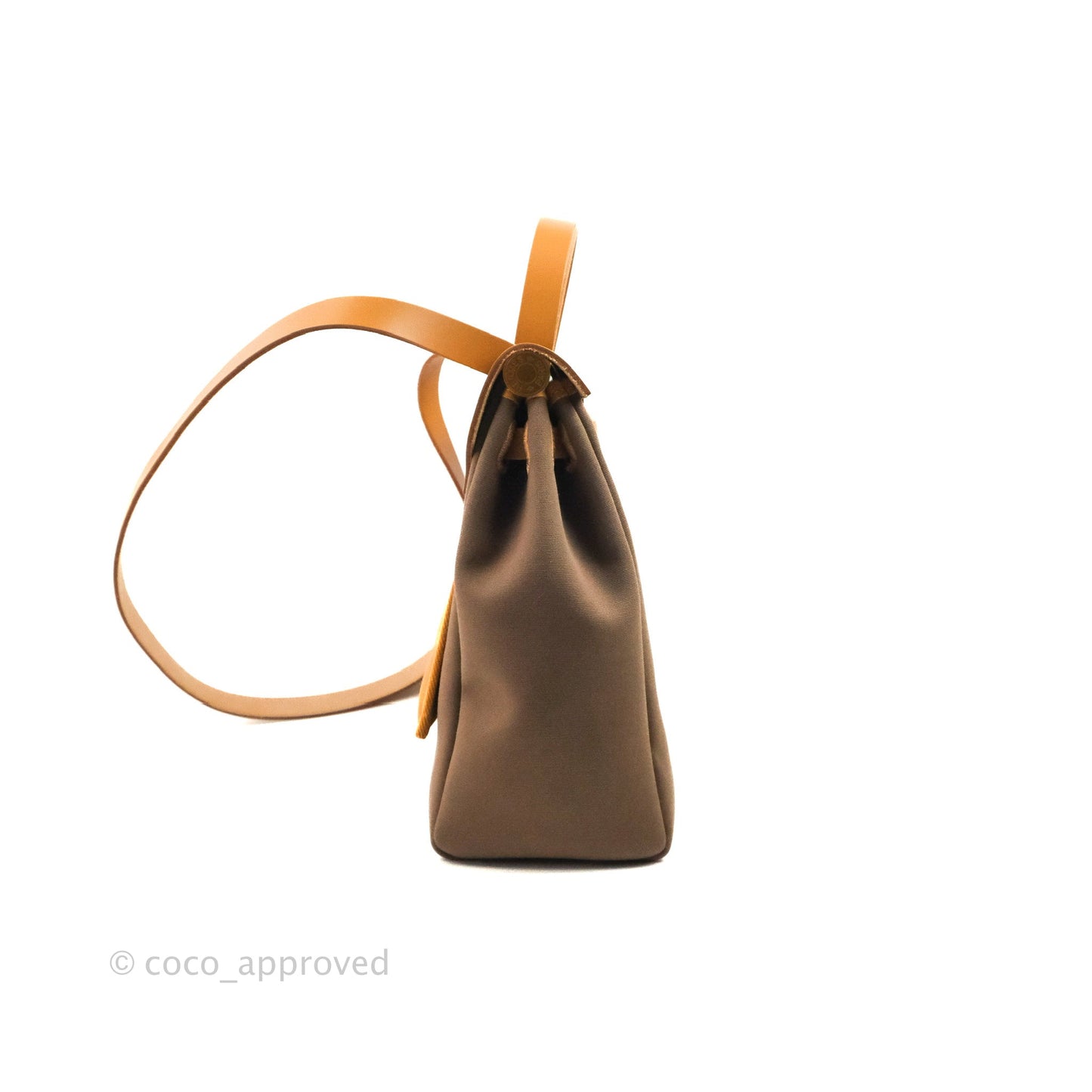 Hermès Herbag Retourne Zip 31 Etoupe-Dune/ Naturel Sable Canvas Gold Hardware