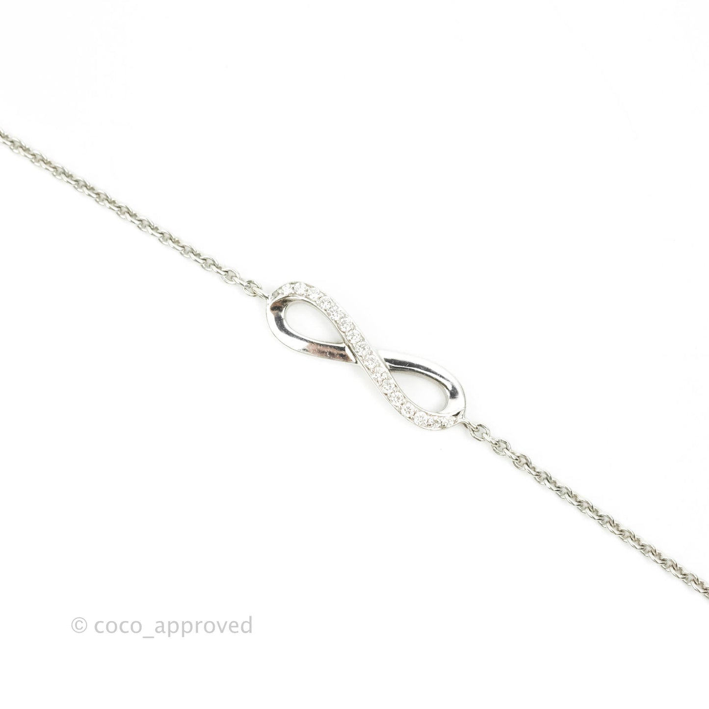 De Beers Infinity Bracelet White Gold Diamond 0.06ct